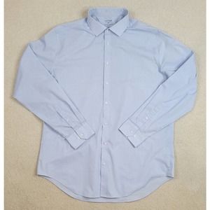 Stafford Blue All-Temp Comfort Tall Fit 17.5 x 36/37 Dress Shirt